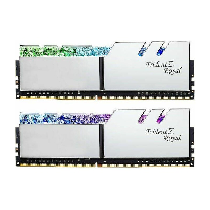 Memorie RAM G.Skill Trident Z Royal, F4-4400C19D-32GTRS, DDR4, 32 GB, 4400MHz, CL19