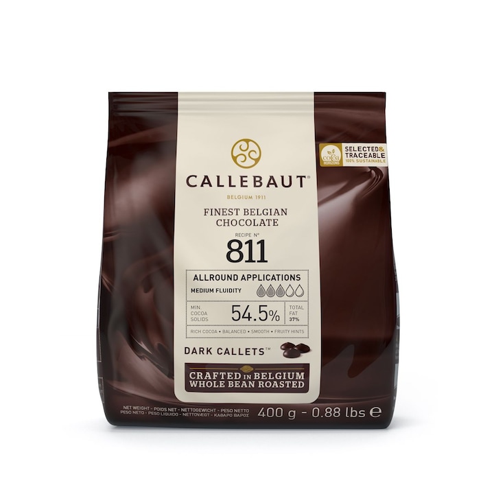 Ciocolata dark, Callebaut, 400g