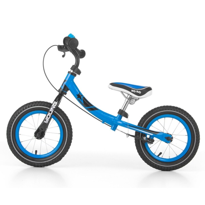 Bicicleta copii Young, Milly Mally, 12 inch, 3-6 ani, Albastru