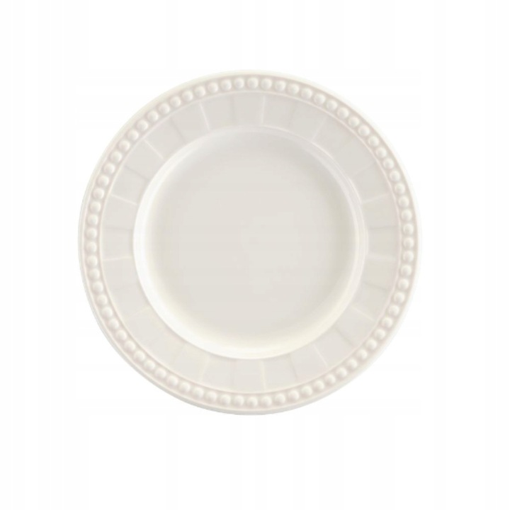 Velence Fehér desszerttányér, Villa Italia, Kerámia, 17cm, Fehér