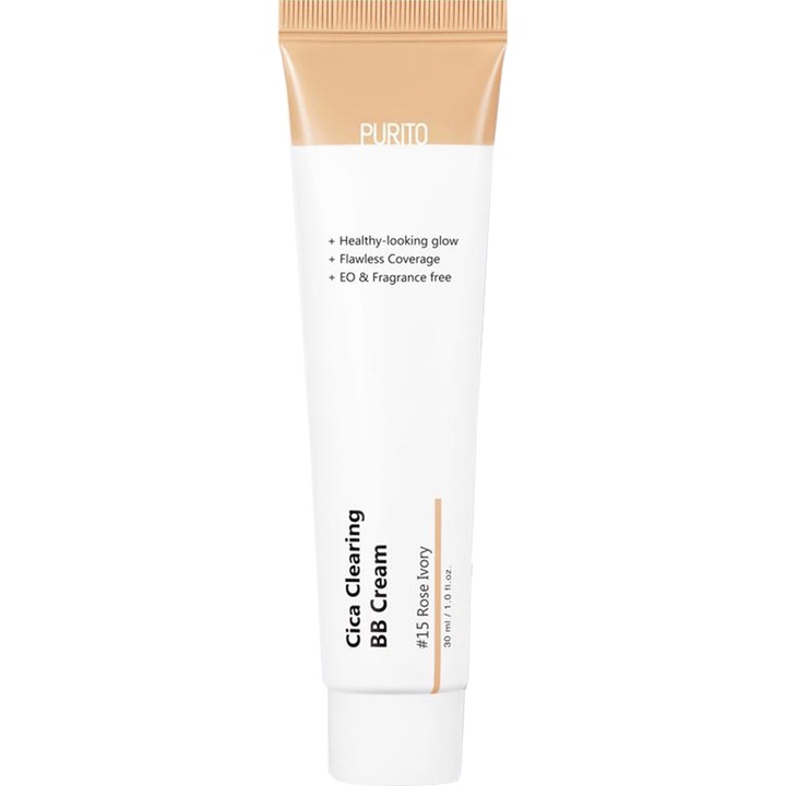 Фон дьо тен BB Cream Purito, Cica Clearing 15 Rose Ivory, 30 мл