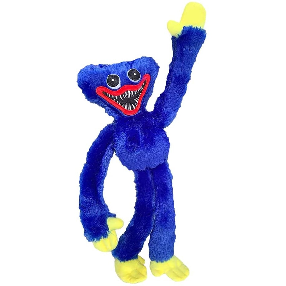 Mascota Huggy Wuggy albastru din Poppy Playtime, din plus