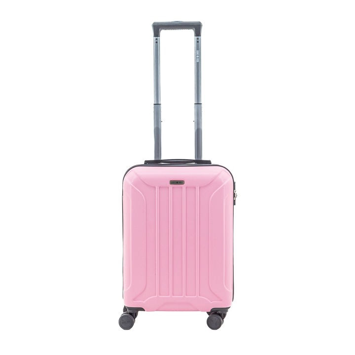 Куфар Lamonza Capri, 4 колела, цифри, 2.9 кг, 55x36x22 CM, розов