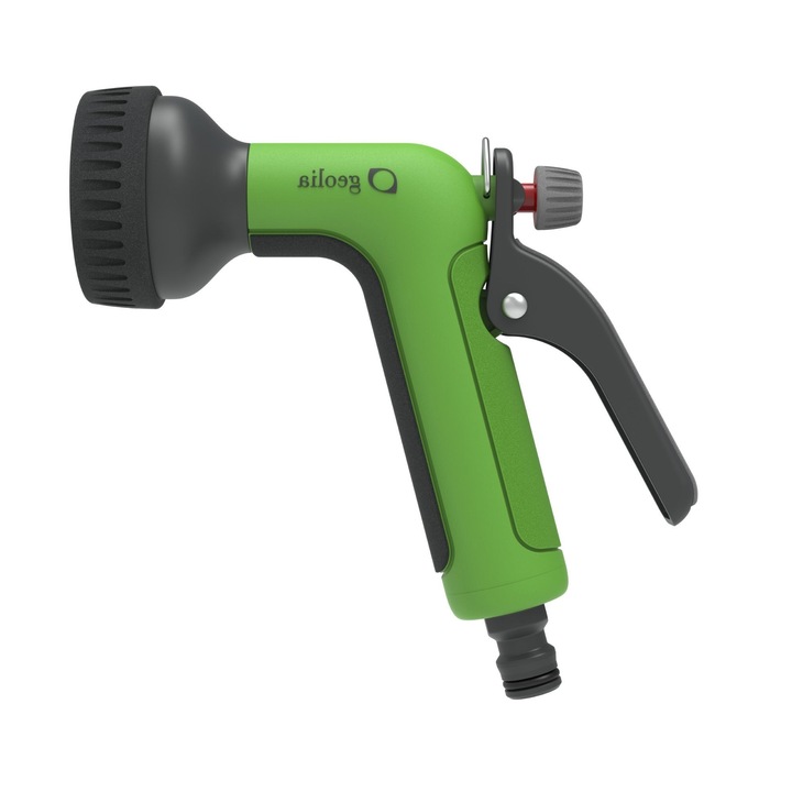 Pistol de stropit cu 8 jeturi din polipropilena si debit reglabil, 6.2 x 16.9 x 20.5cm