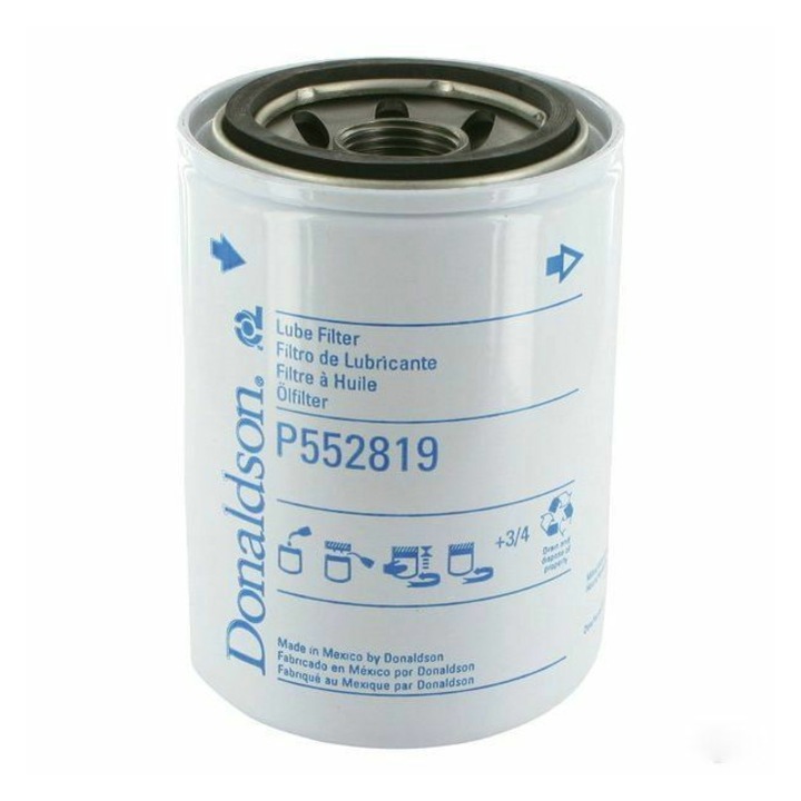 Маслен филтър Donaldson P552819 за CATERPILLAR 3I1263, MANN W940/5, WD920/3, SF-FILTER SP4320, HIFI FILTER SO115