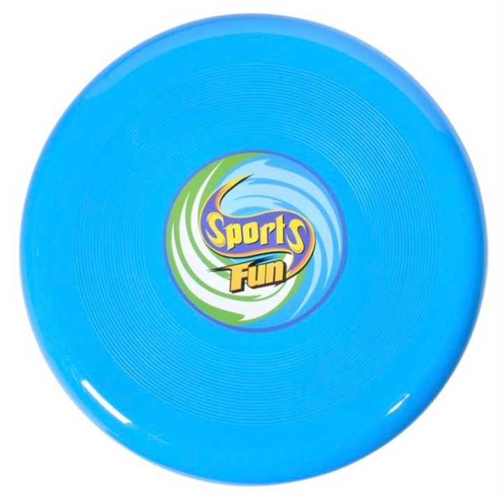 Jucarie frisbee, disc zburator, bleu, 25 cm