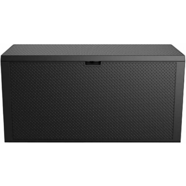 Keter Emily Graphite Rattan Кутия за съхранение 280 L