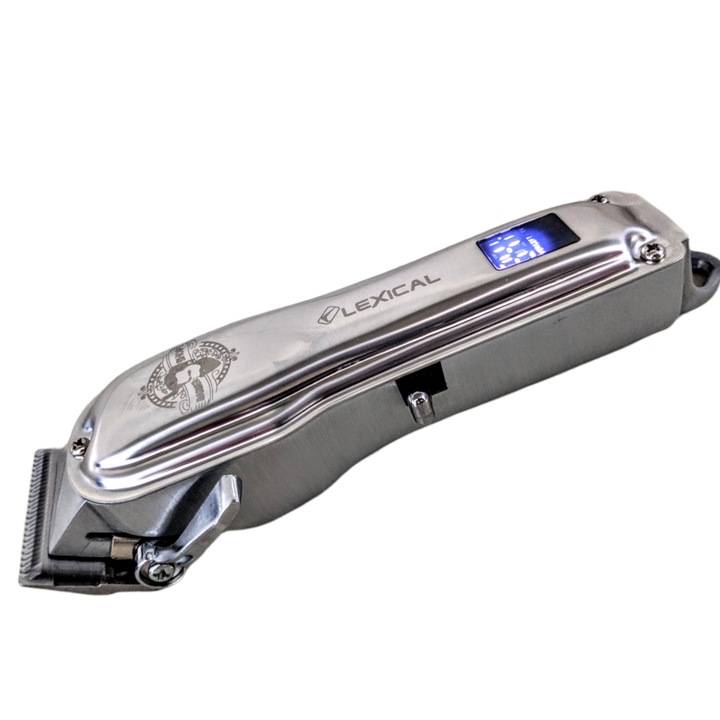 Машинка за подстригване Lexical LHC-5672, алуминиев корпус, 2200mAh, Сребрист