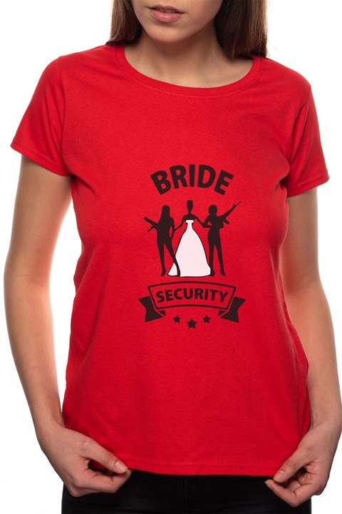 Házasság - Menyasszony, Kerek nyakú női póló, 100% Pamut, 457, Piros