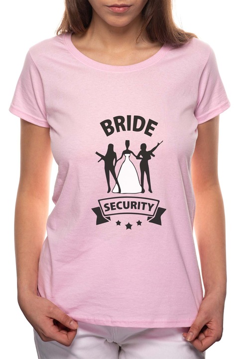 Házasság - Menyasszony, Kerek nyakú női póló, 100% Pamut, 457, Rózsaszín