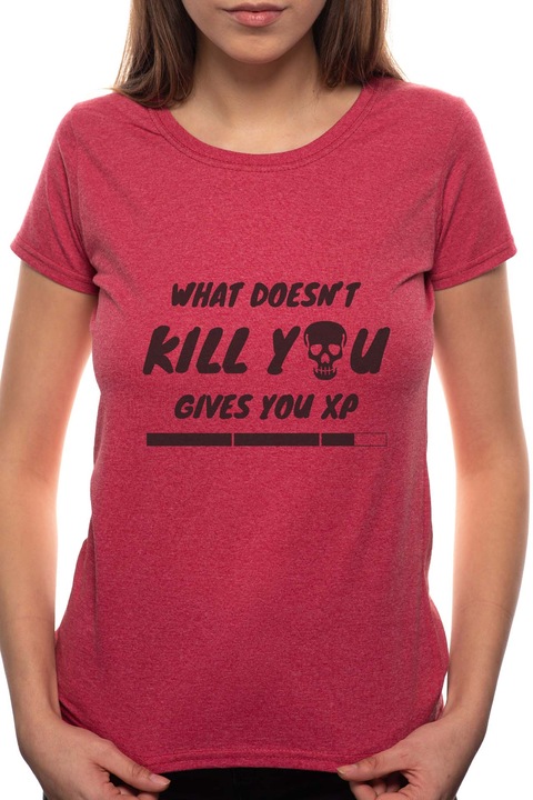 Game - XP, Kerek nyakú női póló, 100% Pamut, 475, Bordó