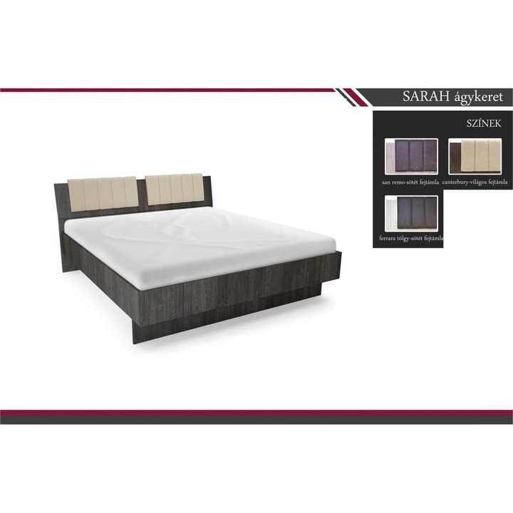 Cadru pat, Divian-Megafa, 180×200 cm, Stejar Ferrara