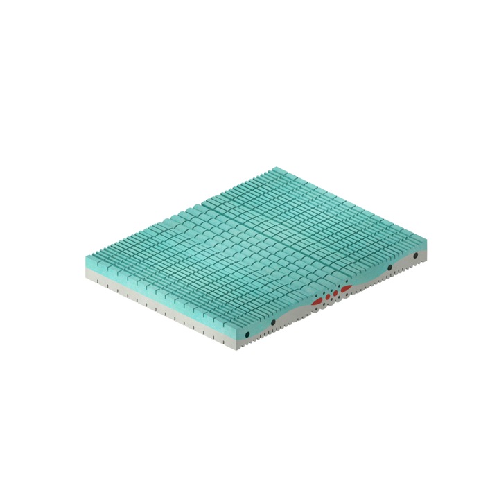 WAVY H3 kemény, 200x160x18 cm, hideghab matrac, antiallergén, levehető és mosható huzattal