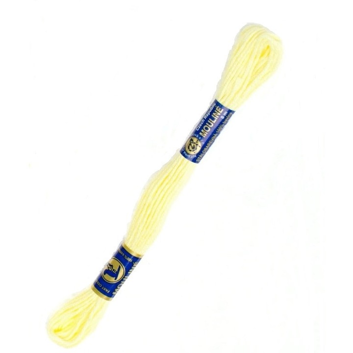 Ata pentru brodat Mouline NITARNA, 8 m, Crem vanilla