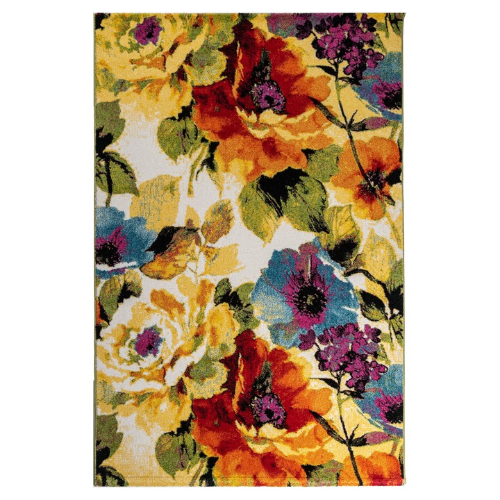 OEM Friese Multicolor Szőnyeg, Virágos, 70 x 100 cm