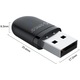 Orico BTA-SW01 V5.0 Bluetooth adapter, fekete
