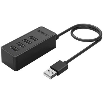 Hub USB Orico W5P-U2-30-BK-PRO, 4 port-uri USB 2.0, cablu 30 cm