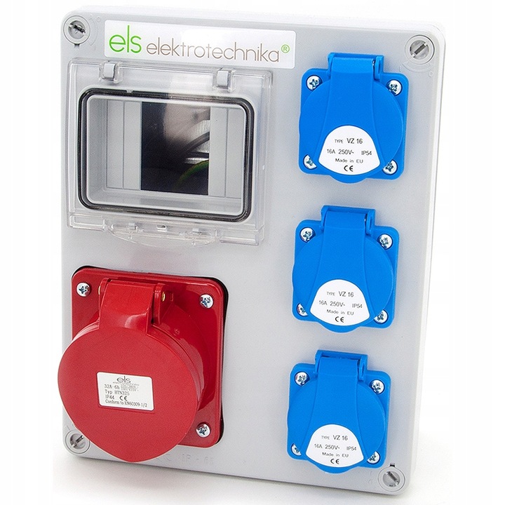 Tablou electric ELS Elektrotechnika, 4 module, 230V, 190x240x100mm, Gri