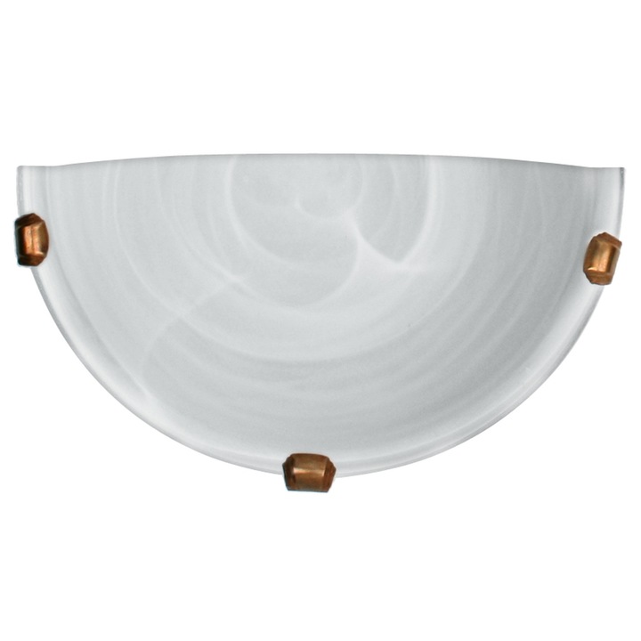 Стоманен аплик DUNA, E27, 60W, бял