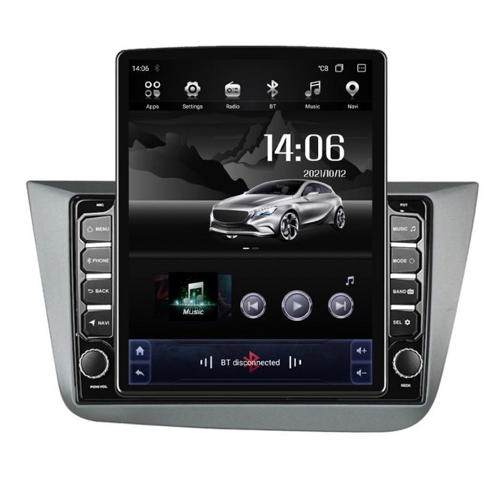 Navigatie Seat Leon 2005-2012 G-leon05 ecran tip TESLA 9.7" cu Android Radio Bluetooth Internet GPS WIFI 4+32GB DSP 4G