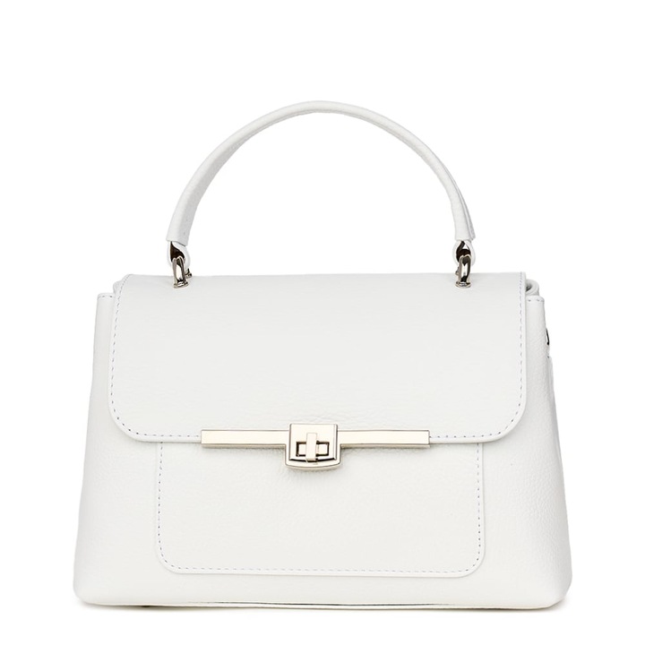 myOwn, Geanta din piele naturala Sierra, Alb