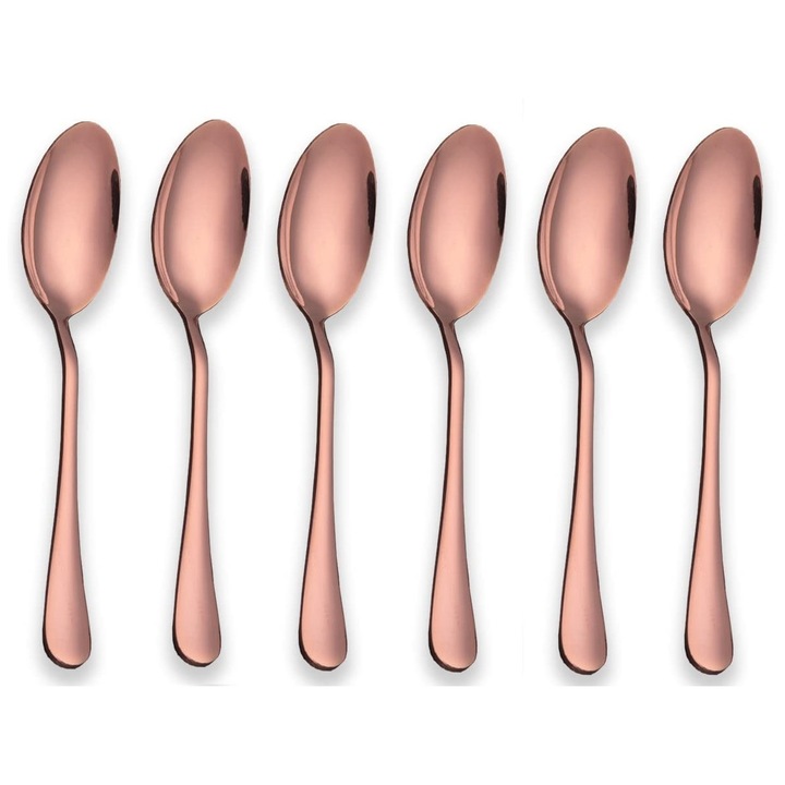 Set 6 lingurite inox, Berglander CTWSRCFS6 rose auriu