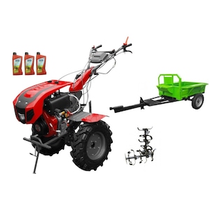 Pachet Motocultor Profesional Weima Wm1100BE 6 Viteze, Diesel 12 Cp cu Diferential, 11 Piese