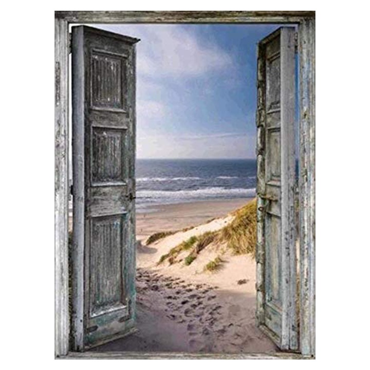 Kit pictura cu diamante 5D, Model peisaj, 30x40 cm, Multicolor