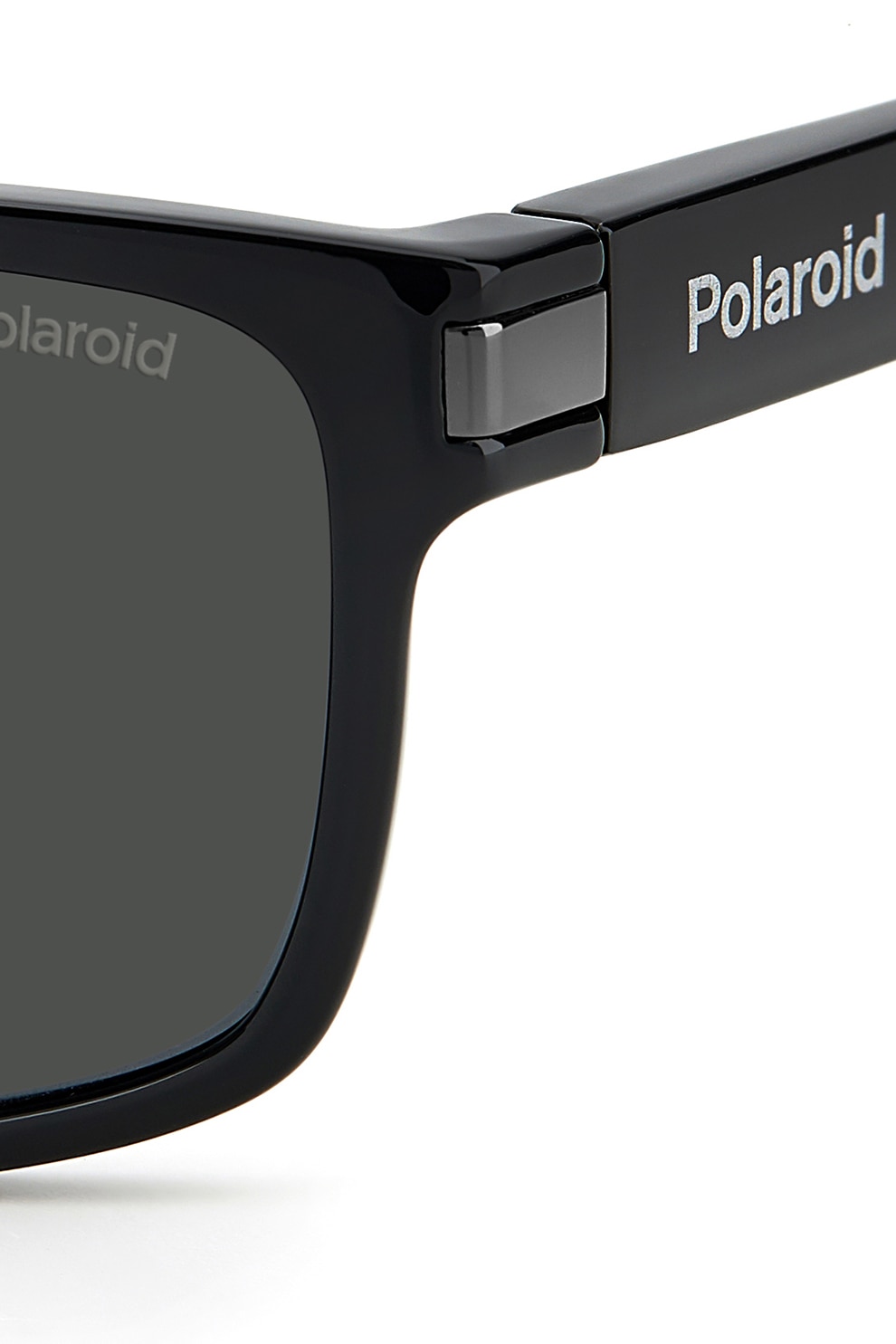 Polaroid, Ochelari de soare wayfarer polarizati cu lentile uni, Negru ...