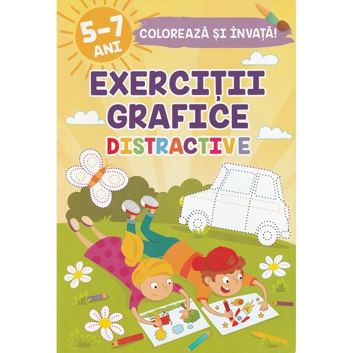 Exercitii Grafice Distractive. Coloreaza Si Invata 5-7 Ani - Luminita Albu