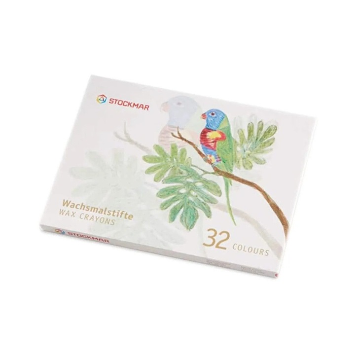 Set 32 creioane cerate, Stockmar, material Waldorf