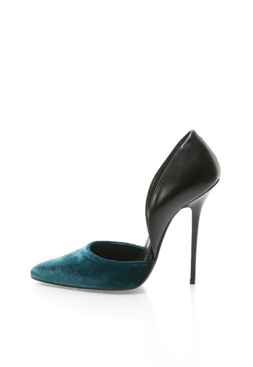 Zee Lane Pantofi D'Orsay negru cu albastru petrol Clara 40