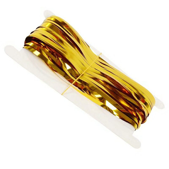 Декоративна завеса It's Party Time от метално златно фолио за рожден ден