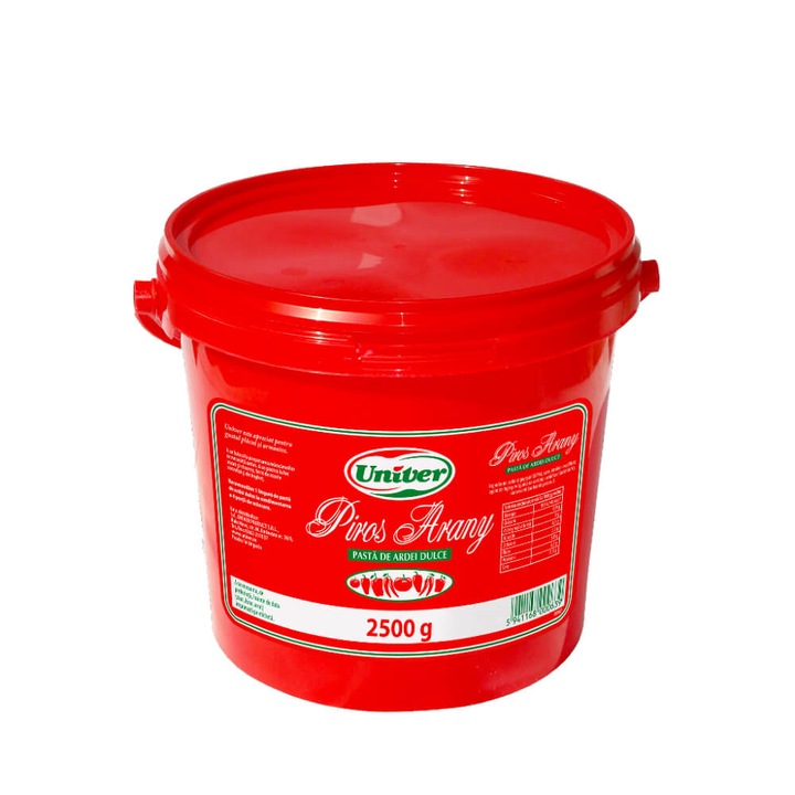 Пастет от сладък пипер Univer Piros Arany, 2,5 кг