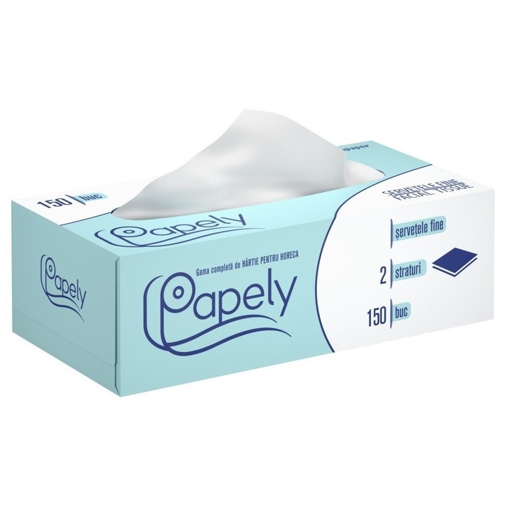 Set 150 bucati, servetele, Papely la cutie