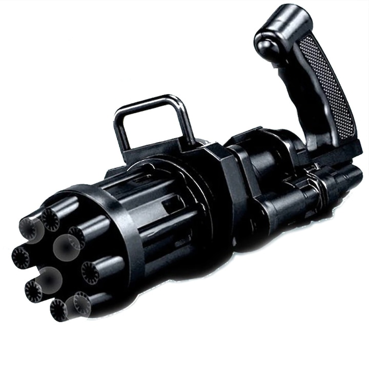 Tiessa szappanbuborék fújó gépfegyver, elemes, 20 cm, fekete