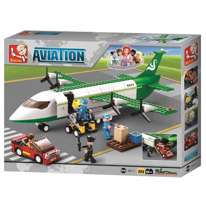 Set de constructie, Sluban, 383 Piese, Multicolor