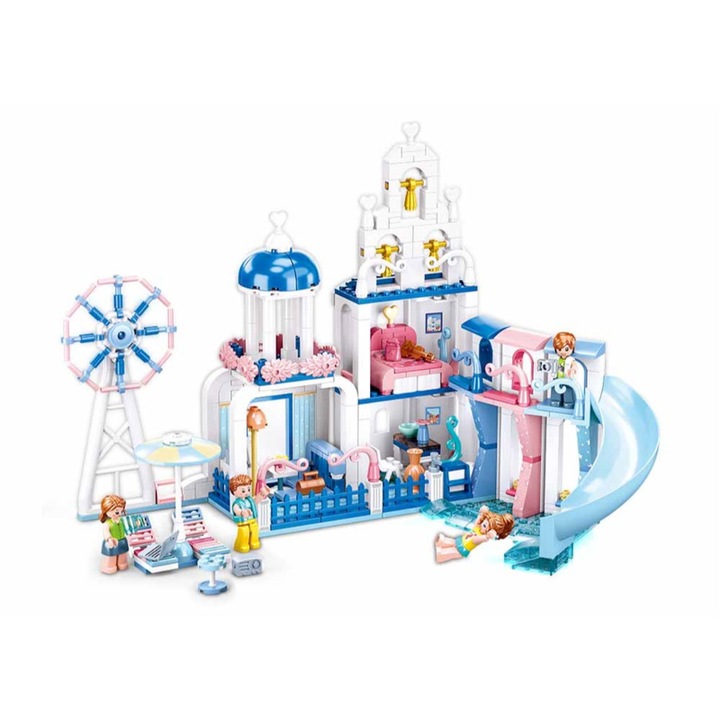 Set de constructie Sluban B0868, Piscina, 446 piese, Multicolor