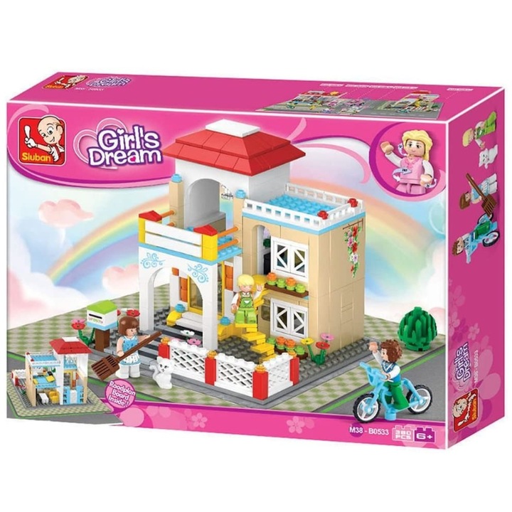 Конструктор Sluban B0533, Къща, 380 части, Многоцветен