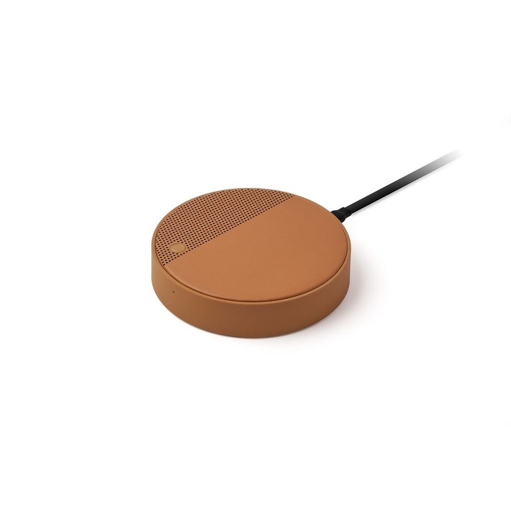 3 az 1-ben töltő, Qi 10w, beépített Bluetooth és 5 W-os hangszóró, mikrofon, Lexon, Oslo Energy Plus, barna