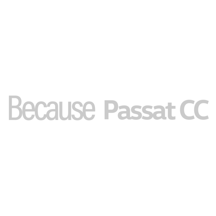 Sticker auto pentru parbriz Because Passat cc, 50 cm, Alb - eMAG.ro