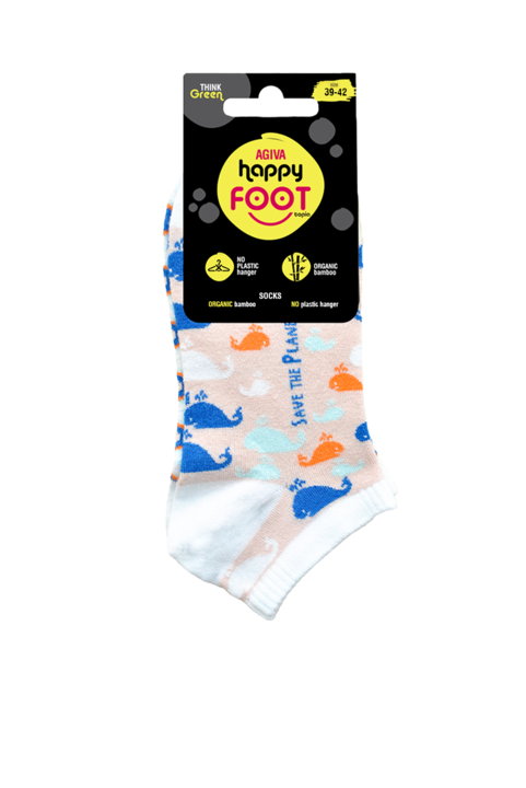 Дамски чорапи Agiva Happy Foottopia, Бамбук, Multicolor2