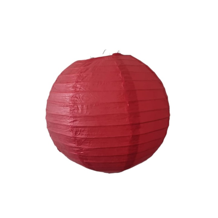 Lampion hartie rosu 30 cm