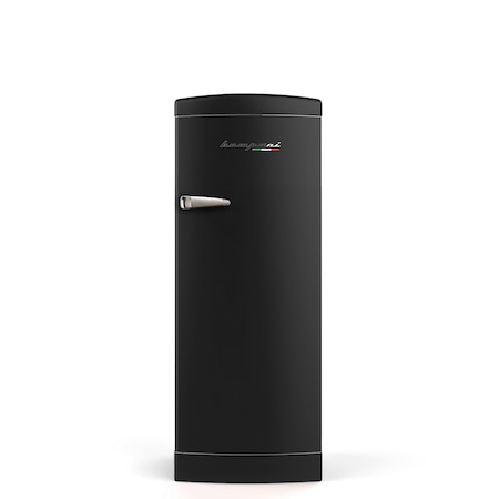 Frigider Retro, Bompani, H 159 cm, 270 l, deschidere dreapta, functie congelare rapida, sistem de racire ventilat, panou control LED, o usa, 4 rafturi sticla securizata, dezghetare automata, iluminat interior, antracit