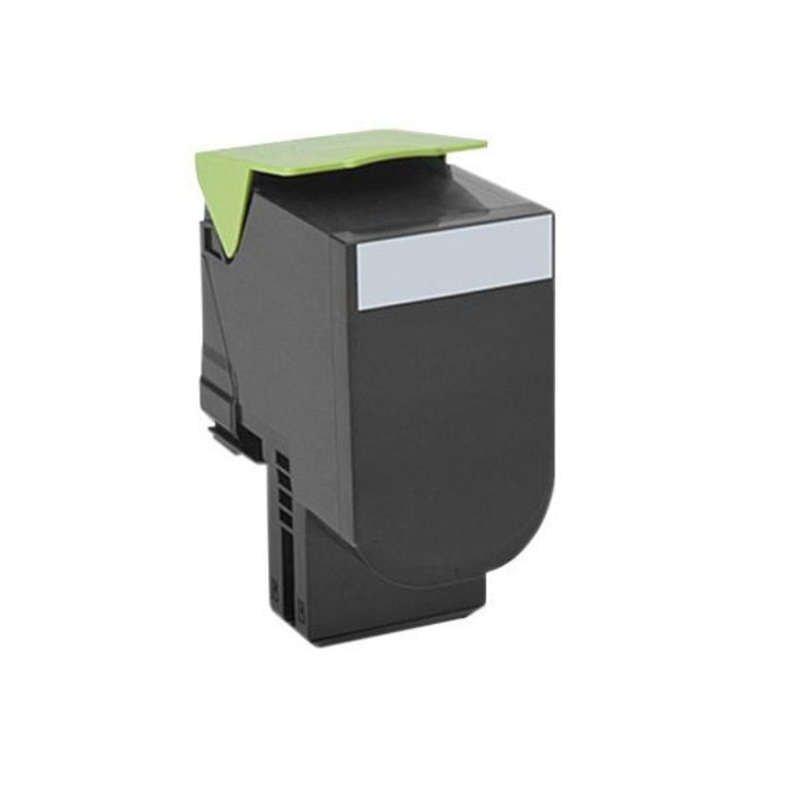 Cartus toner TIN, model compatibil cu LEXMARK 80C0X10 / 80C2XK0, negru, 8000 pagini