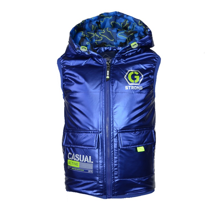 Vesta pentru baieti Happy House HB-8665-8-110-116, Albastru 73709