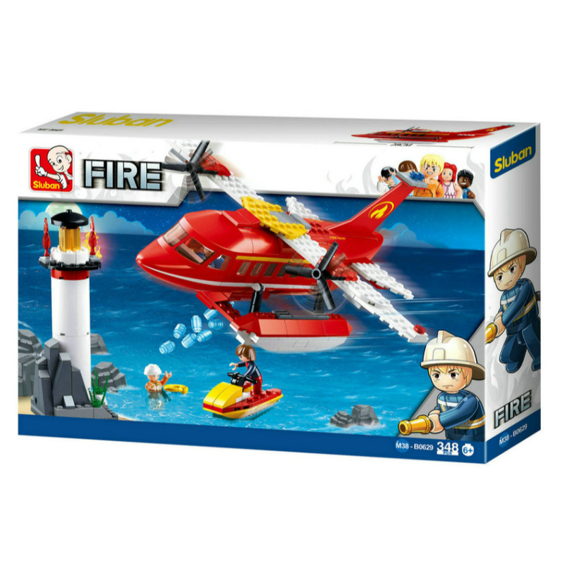 Конструктор Sluban Fire B0629, Пожарникари, 348 части, Многоцветен