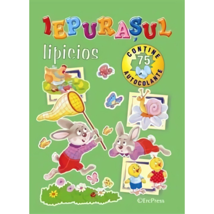 Iepurasul lipicios. Contine 75 de autocolante
