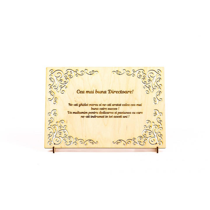 Személyre szabott fa oklevél - A legjobb rendezőnek!