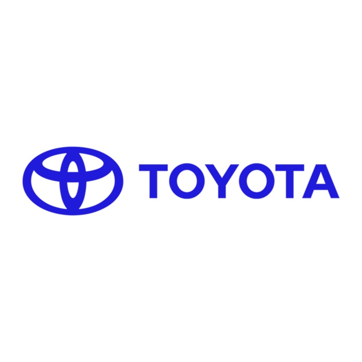 Set 4 stickere auto pentru maner usa Toyota, 9x2 cm, Albastru